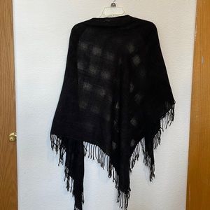 Black light weight triangle shawl